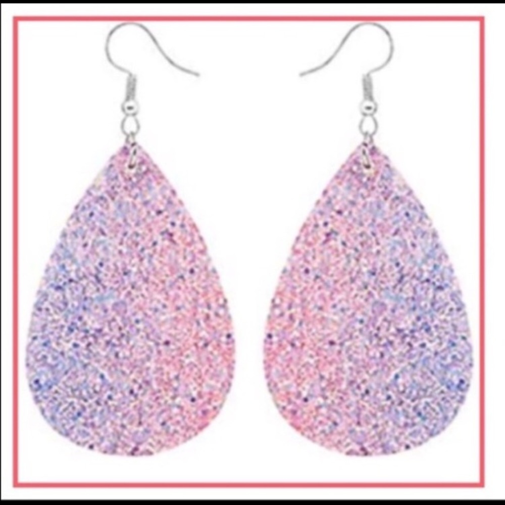 🌹BOGO Faux Leather Tear Drop Earrings🌹